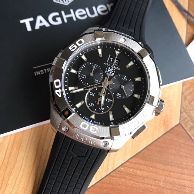 태그호이어 아쿠아레이서 CAY1110 쿼츠 43MM 블랙