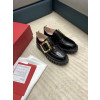 로저비비에 Viv Go-Thick 스트라스 버클 로퍼 3.5cm