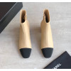 샤넬 투톤 앵클 부츠 5cm