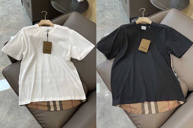 버버리 루즈핏 여성 반팔 티셔츠 2칼라