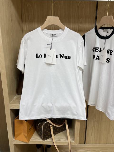 셀린느 루즈핏 여성 반팔 티셔츠