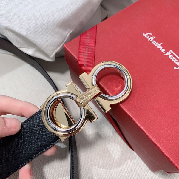 페라가모 남성 가죽벨트 3.5cm