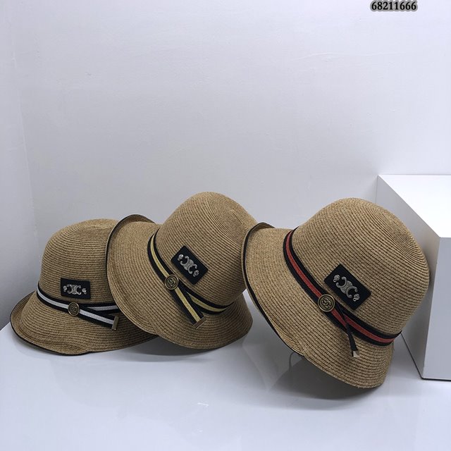 셀린느 버킷햇 바캉스 벙거지 여행 패션 모자 3칼라