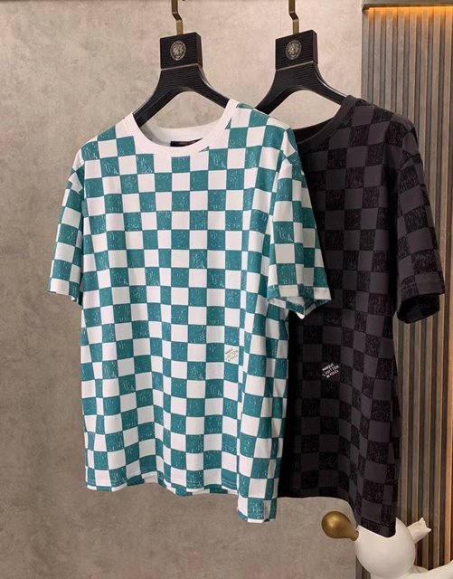 루이비통 다미에 반팔 티셔츠 2칼라 1A99VV