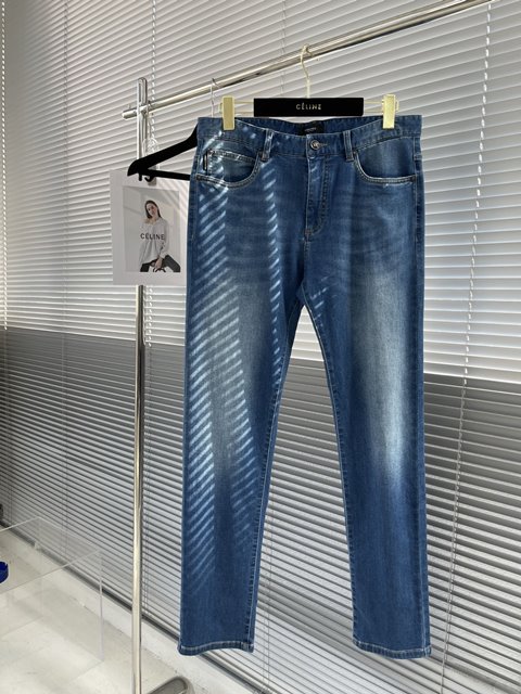 베르사체 남성 청바지 데님 바지 팬츠