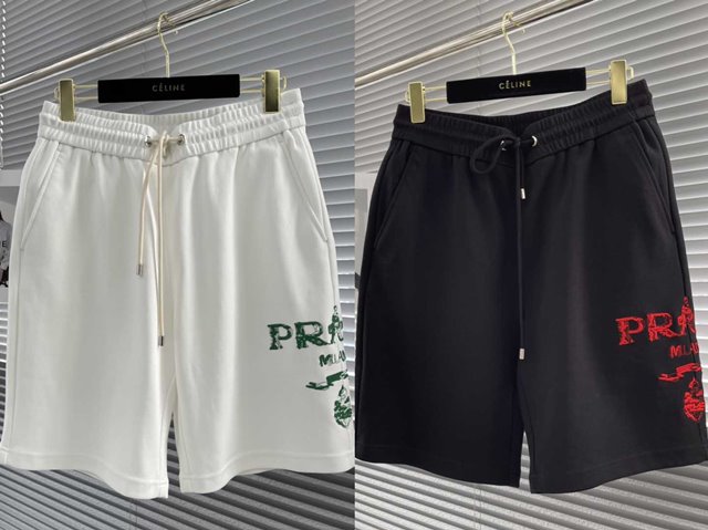 프라다 남성 쇼츠 밴딩 반바지 2칼라