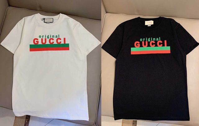 구찌 Original Gucci 프린트 오버사이즈 티셔츠 616036 2칼라
