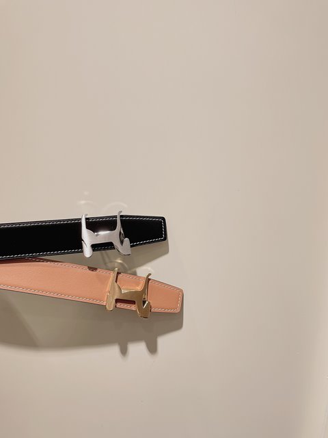에르메스 남여공용 가죽 벨트 32mm 2칼라