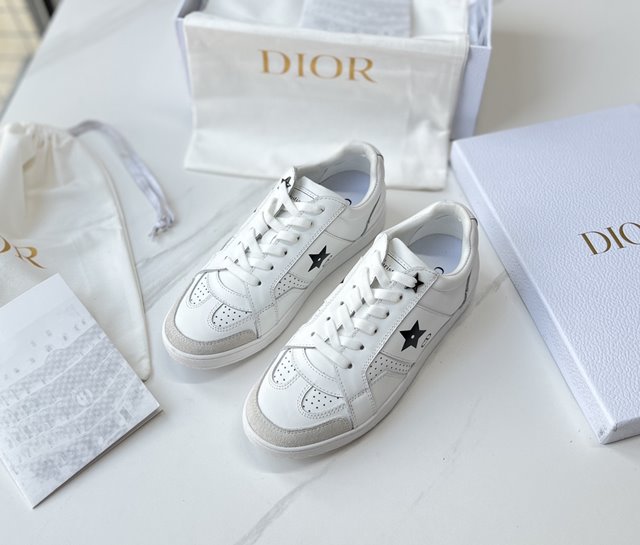 디올 WALK'N DIOR 가죽 스니커즈 운동화