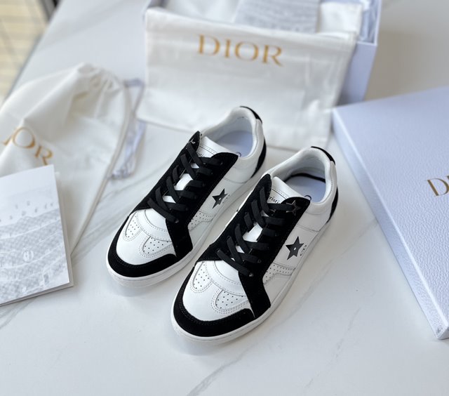 디올 WALK'N DIOR 가죽 스니커즈 운동화