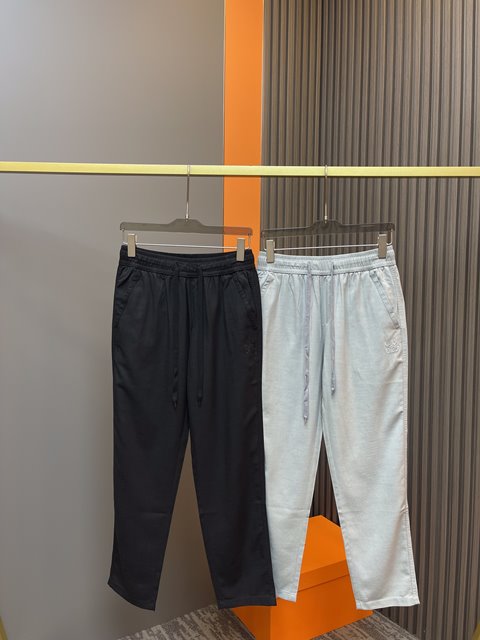 로에베 캐주얼 린넨 팬츠 밴딩바지 2칼라