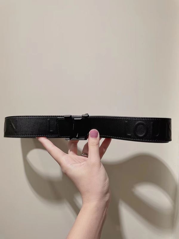 루이비통 LV 로고 남성 가죽벨트 3.5cm