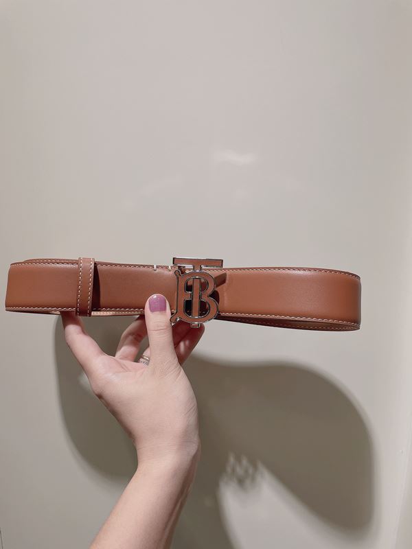버버리 B버클 남성 가죽벨트 3.5cm