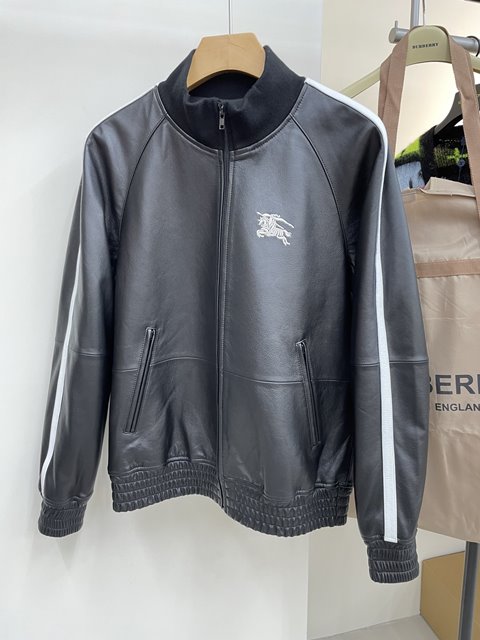 버버리 x 슈프림 가죽 자켓 재킷