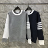 톰브라운 사선 니트 스웨터 2칼라