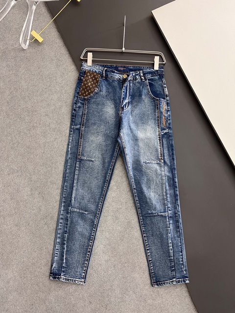 루이비통 남성 데님 바지 팬츠