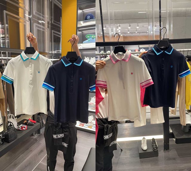 지포어 G/FORE 여성 폴로 셔츠 3칼라