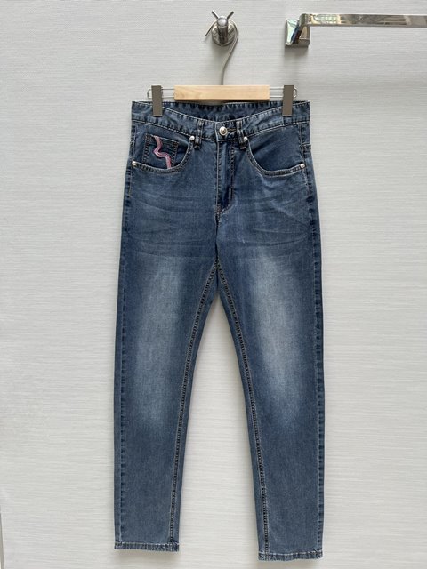 몽클레어 남성 데님 바지 팬츠