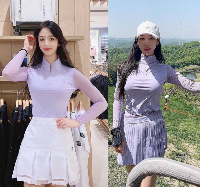 마스터버니에디션 하이넥 여성 긴팔 이너 티셔츠 2칼라