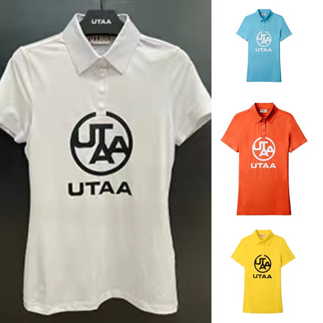 유타 UTAA 레터링 여성 폴로 반팔 셔츠 4칼라