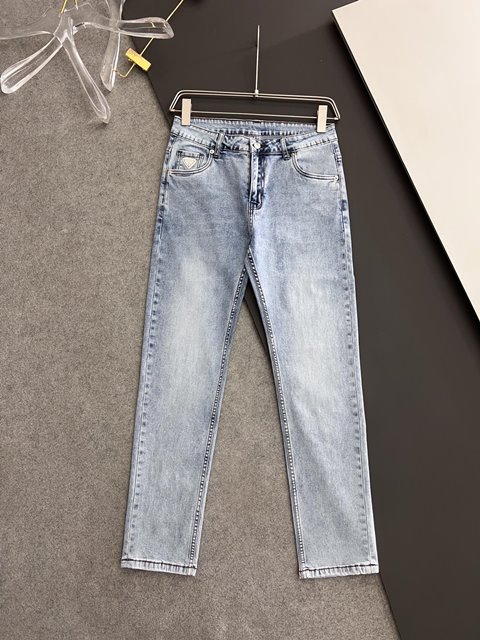 프라다 남성 데님 바지 팬츠