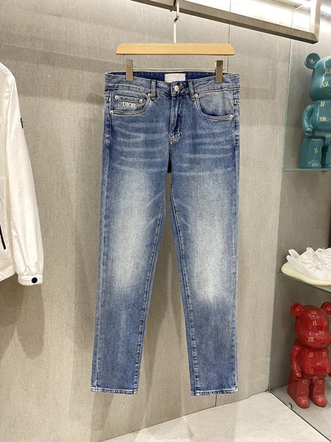 디올 남성 여름 데님 바지 팬츠