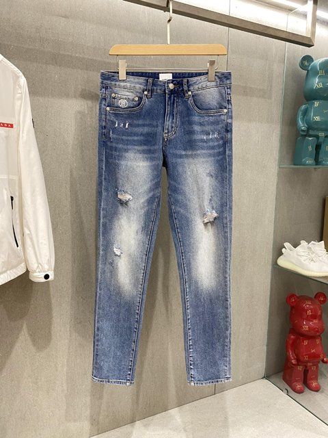 버버리 남성 여름 데님 바지 팬츠