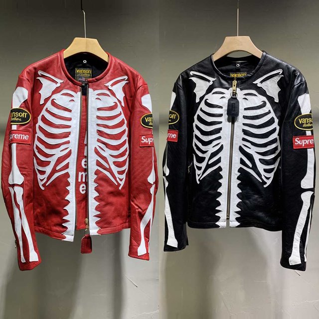 슈프림 x 밴슨 Supreme x Vanson 고스트라이더 레더 가죽 자켓 재킷 2칼라