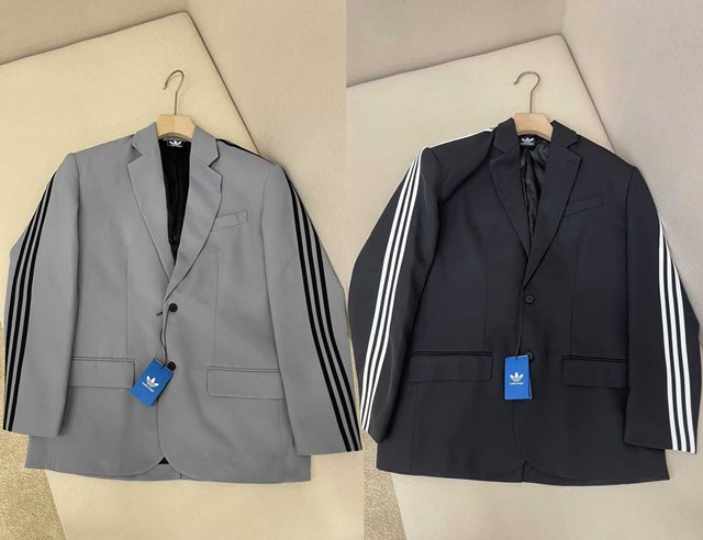 발렌시아가 x 아디다스 오버사이즈 정장 수트 2칼라