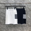 톰브라운 사선 니트 플리츠 스커트 2칼라