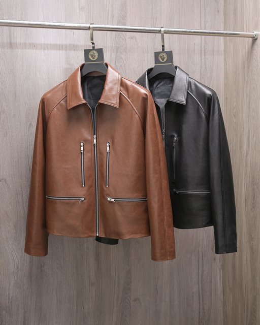 프라다 PRADA 가죽 자켓 재킷 2칼라