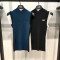 PXG 여성 민소매 니트 탑 2칼라