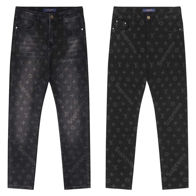 루이비통 슈프림 SUPREME 데님 팬츠 2칼라
