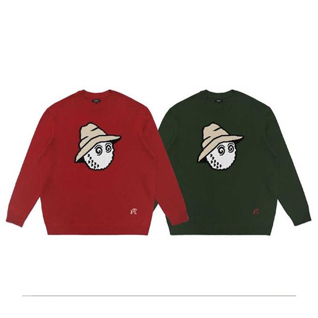 말본 MALBON 버켓 인타르시아 Buckets Intarsia 니트 스웨터 2칼라