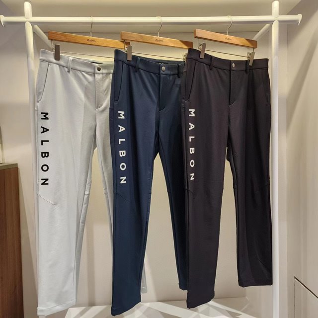 말본 MALBON 남성 슬랙스 팬츠 3칼라