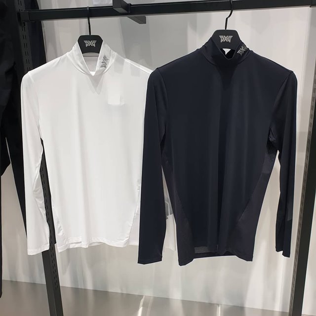 PXG 하이넥 남성 이너 긴팔티 2칼라