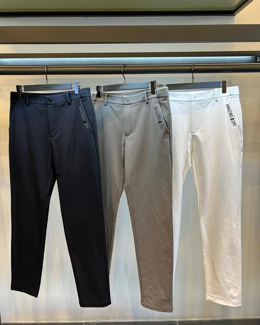 어메이징크리 캐주얼 남성 기모 슬림 팬츠 3칼라