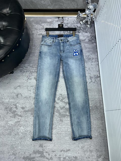 구찌 남성 데님 바지 팬츠
