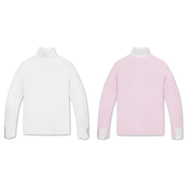 지포어 G/FORE KNIT 하이브리드 여성 이너 티셔츠 2칼라