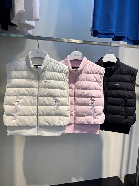 타이틀리스트 Titleist 여성 다운 베스트 조끼 3칼라