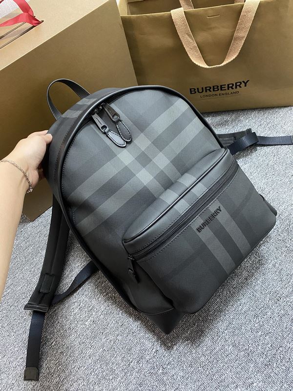 버버리 체크무늬 남성백팩