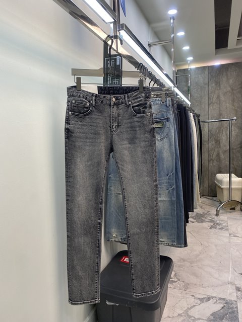 프라다 남성 데님 바지 팬츠