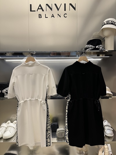 랑방블랑 LANVIN BLANC 반팔 원피스 2칼라