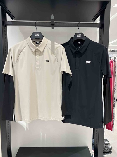 PXG 남성 폴로 셔츠 긴팔티 2칼라