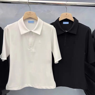 랑방블랑 LANVIN BLANC 여성 반팔 폴로 셔츠 3칼라
