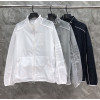 톰브라운 사선 바람막이 윈드브레이커 재킷 3칼라