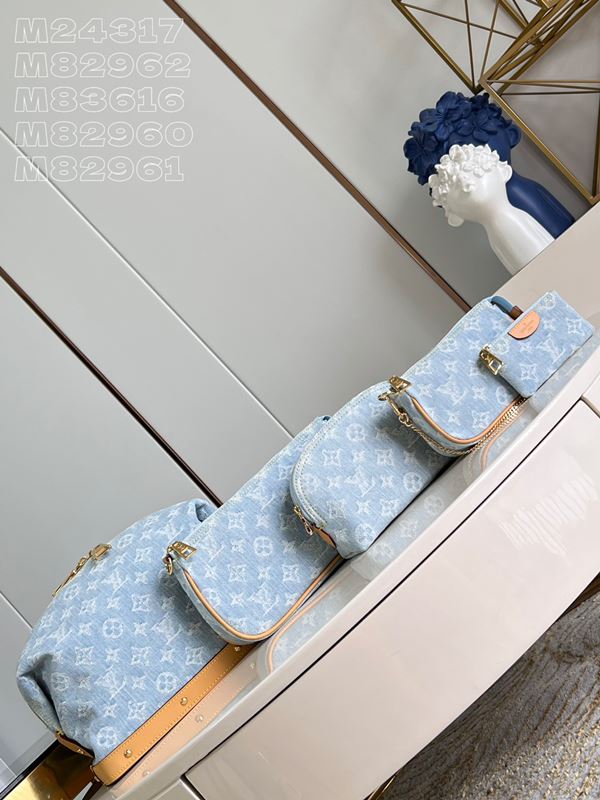 루이비통 코스메틱 파우치 GM 모노그램 데님 블루 M24317