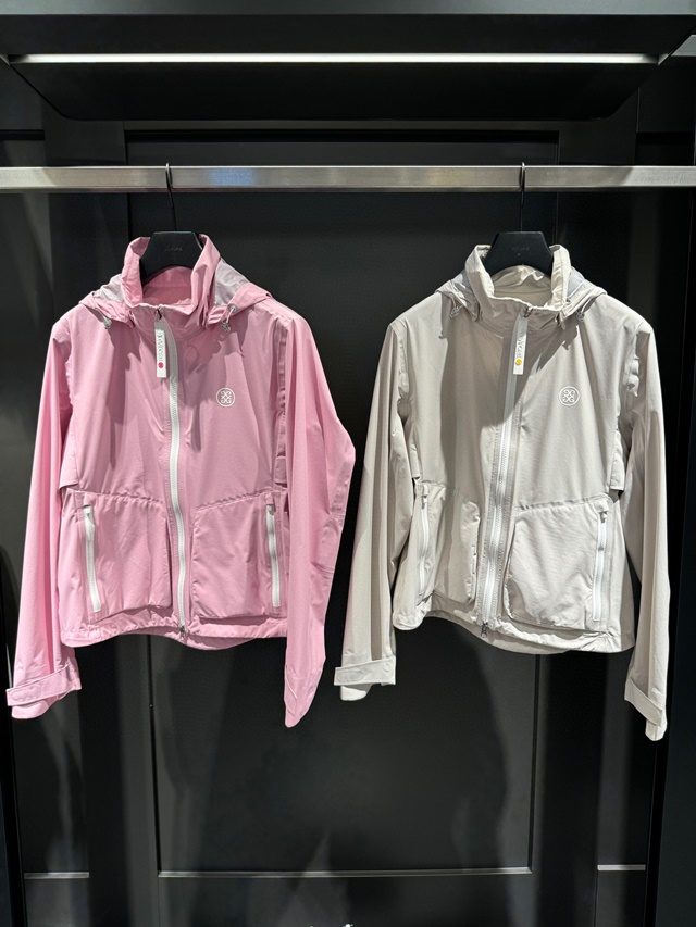 지포어 G/FORE 여성 후드 레인 재킷 2칼라