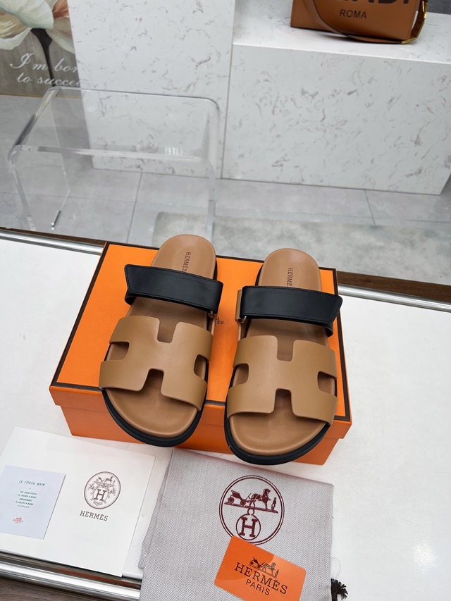 에르메스 시프레 CHYPRE 남여공용 샌들 슬리퍼