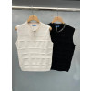 랑방블랑 LANVIN BLANC 여성 니트 베스트 조끼 2칼라